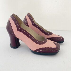 John Fluevog Kristin Heels Shoes Wingtip Brogue